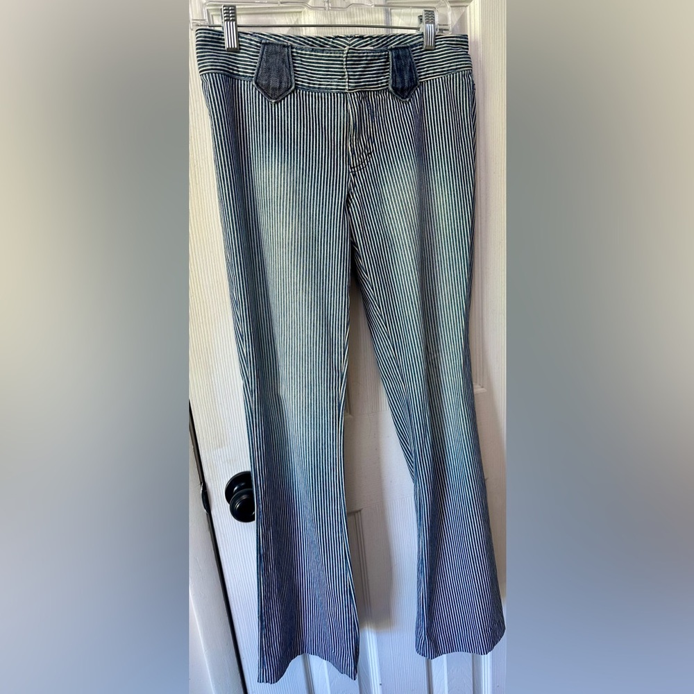 Armani Exchange AX Mixed Pattern 100% Cotton Flare Jeans, 4